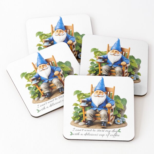 Item preview, Cute Gnomes Enjoying Coffee designed and sold by Sunny89design.