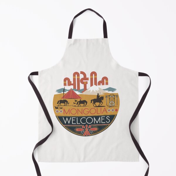 Item preview, Mongolia Welcomes Flag Map Ulaanbaatar, steppe, Gobi designed and sold by AnimalsDH305.