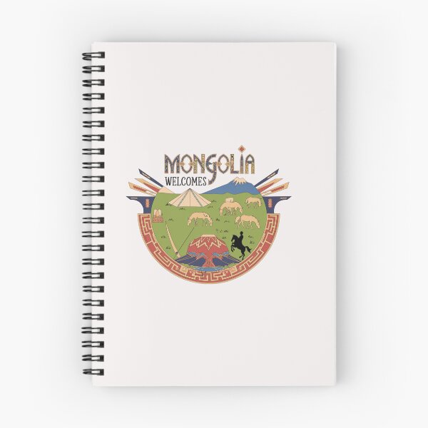 Item preview, Mongolia Welcomes Flag Map Ulaanbaatar, steppe, Gobi designed and sold by AnimalsDH305.