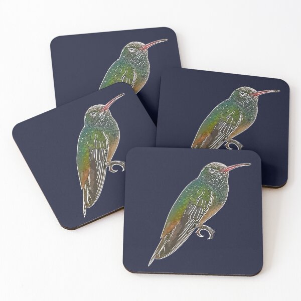 Item preview, Buff-bellied Hummingbird White Alternate Design  designed and sold by designsasstultd.