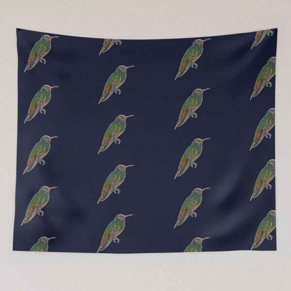 Item preview, Buff-bellied Hummingbird White Alternate Design  designed and sold by designsasstultd.