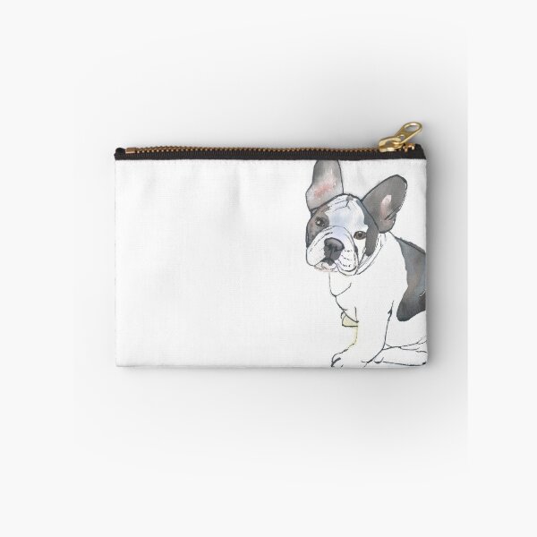 Item preview, Frenchie puppy, watercolor painting designed and sold by SharonRoseR.