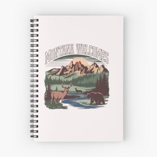 Item preview, Montana Welcomes Flag Map Yellowstone National Park, Rocky Mountains designed and sold by AnimalsDH305.