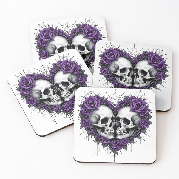 Item preview, heart skulls  designed and sold by jkrphoto.
