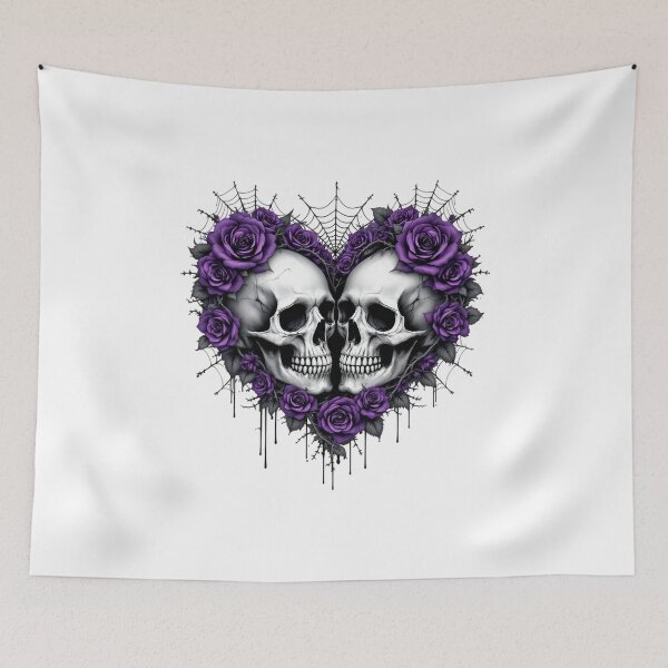 Item preview, heart skulls  designed and sold by jkrphoto.