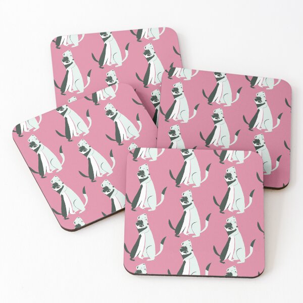 Item preview, Weasel hugs pattern pink designed and sold by belettelepink.