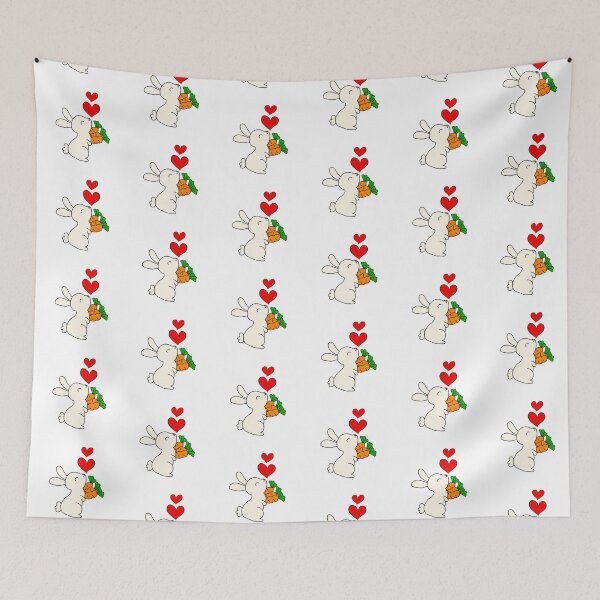 Item preview, Bunnies love with carrots designed and sold by Krissys-Art.