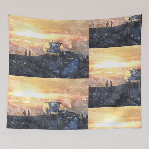 Item preview, Sunset at the Lifeguard Tower designed and sold by Robert Ball.