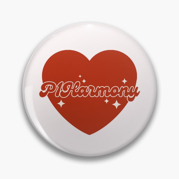 Item preview, P1Harmony Group Red Heart Y2K Preppy Typography Design designed and sold by HELL0WBELLO.