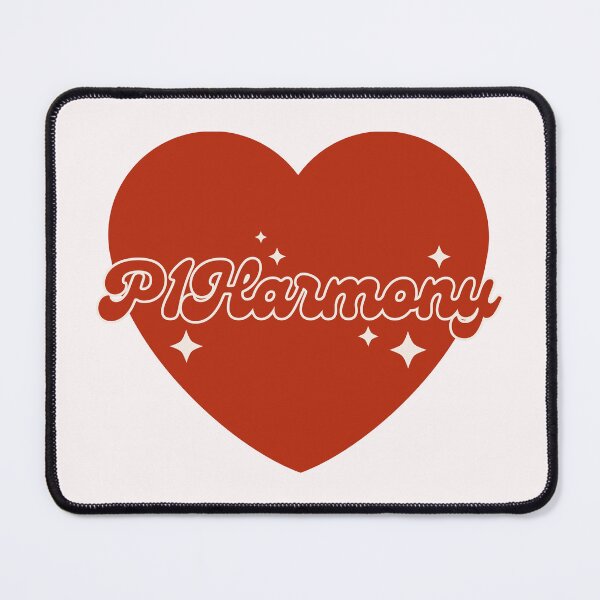 Item preview, P1Harmony Group Red Heart Y2K Preppy Typography Design designed and sold by HELL0WBELLO.
