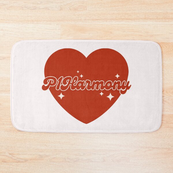 Item preview, P1Harmony Group Red Heart Y2K Preppy Typography Design designed and sold by HELL0WBELLO.