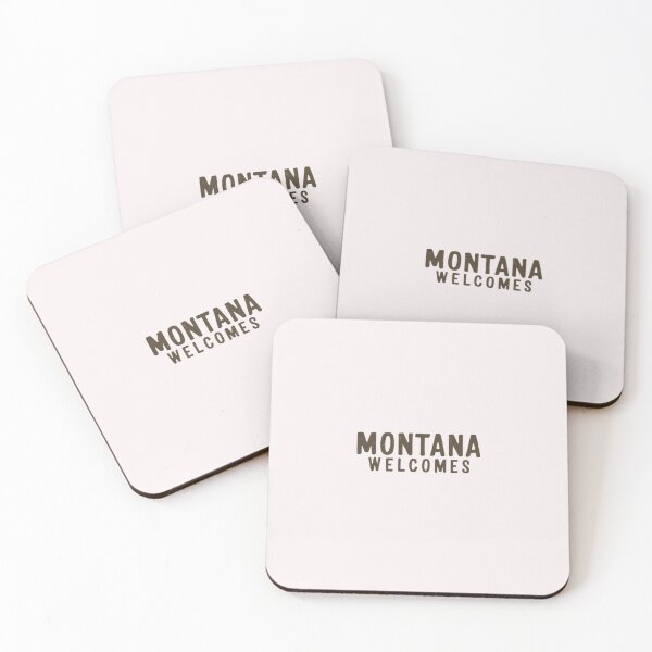 Item preview, Montana Welcomes Flag Map Yellowstone National Park, Rocky Mountains designed and sold by AnimalsDH305.