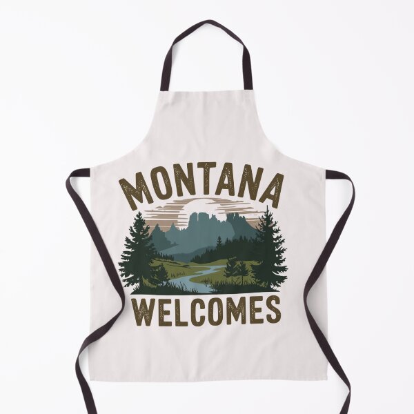 Item preview, Montana Welcomes Flag Map Yellowstone National Park, Rocky Mountains designed and sold by AnimalsDH305.