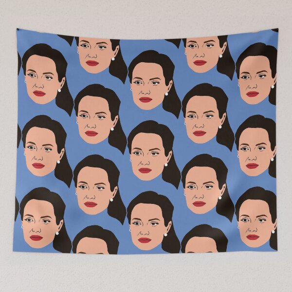 Item preview, Angelina Jolie illustration designed and sold by ZooStateofMind.