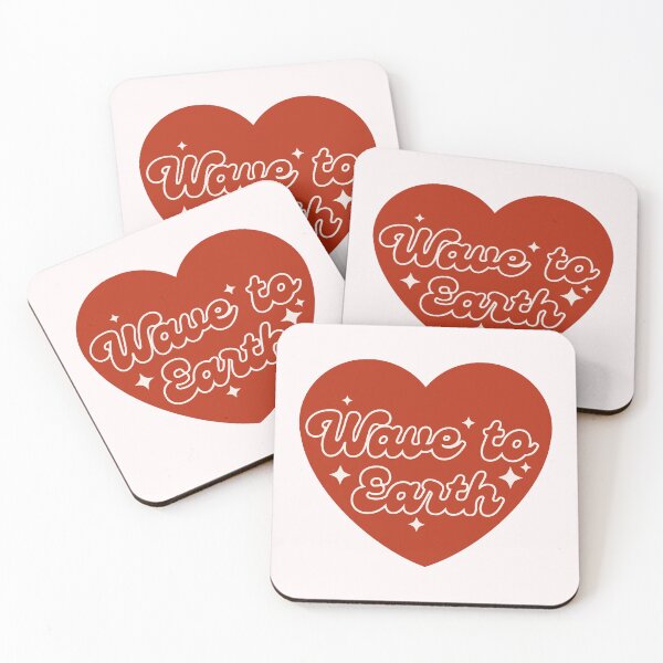 Item preview, Wave To Earth Group Red Heart Y2K Preppy Typography Design designed and sold by HELL0WBELLO.