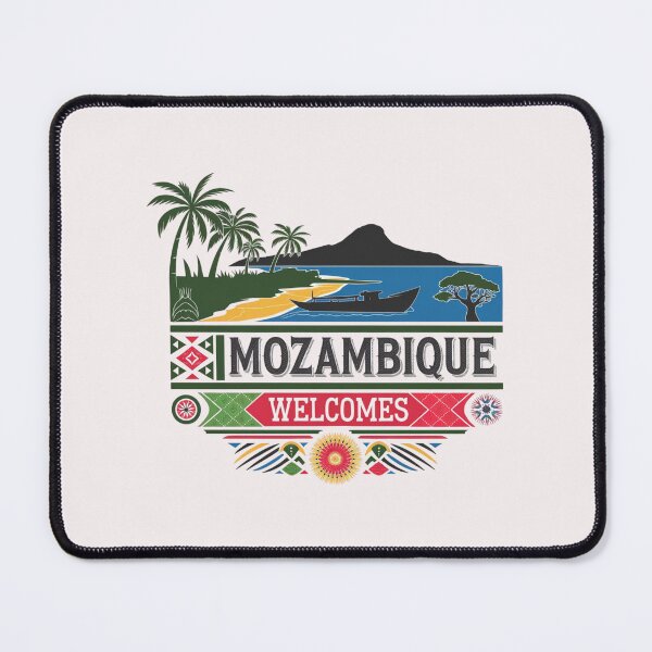 Item preview,  Mozambique Welcomes Flag Map Maputo, Zambezi River designed and sold by AnimalsDH305.