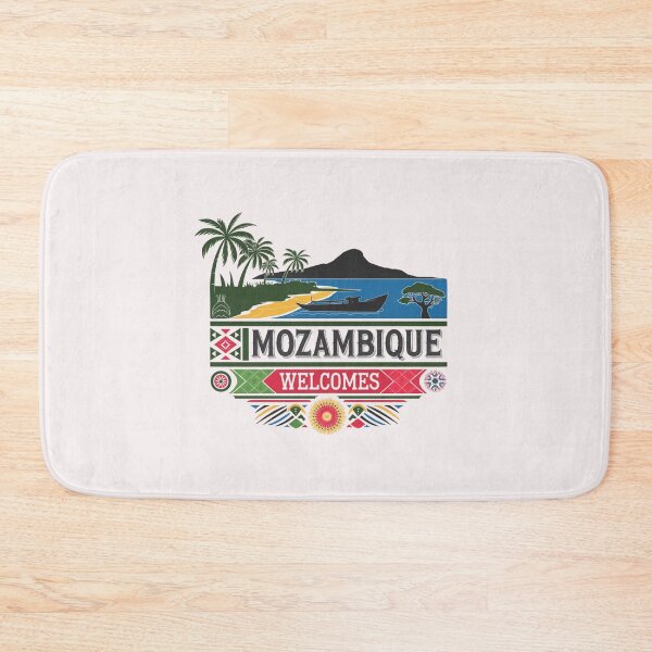 Item preview,  Mozambique Welcomes Flag Map Maputo, Zambezi River designed and sold by AnimalsDH305.