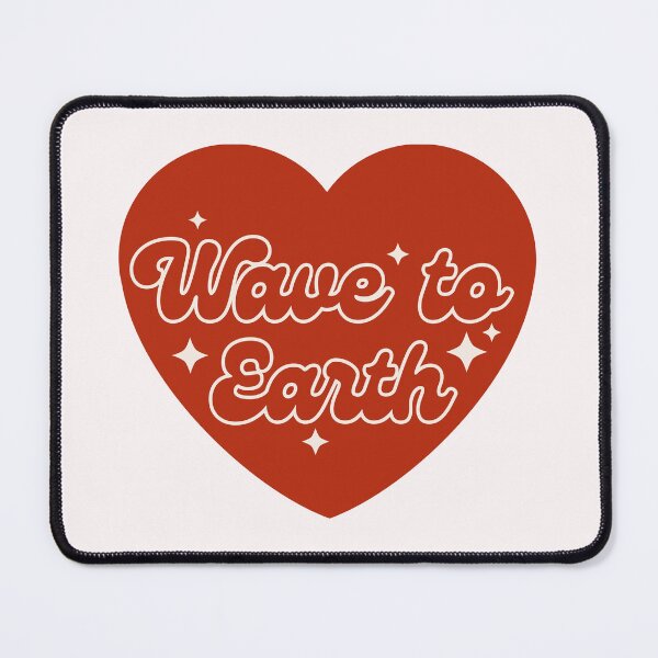Item preview, Wave To Earth Group Red Heart Y2K Preppy Typography Design designed and sold by HELL0WBELLO.