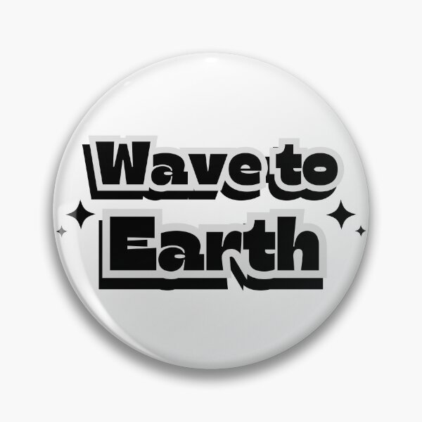 Item preview, Wave To Earth Group Black And White Sparkle Y2K Preppy Typography Design designed and sold by HELL0WBELLO.