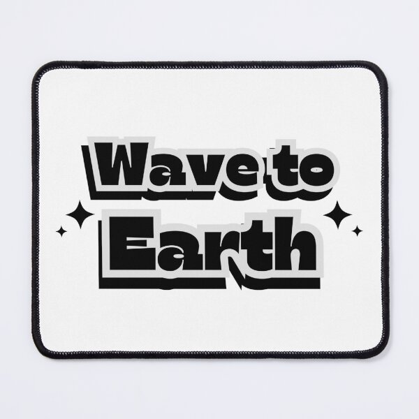 Item preview, Wave To Earth Group Black And White Sparkle Y2K Preppy Typography Design designed and sold by HELL0WBELLO.