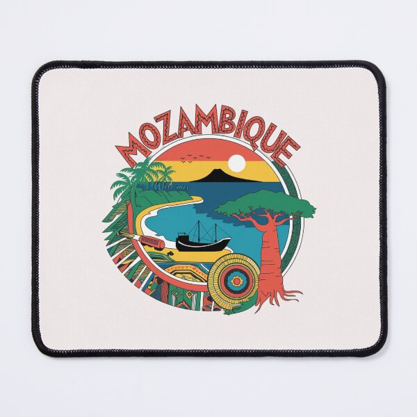 Item preview, Mozambique Welcomes Flag Map Maputo, Zambezi River designed and sold by AnimalsDH305.