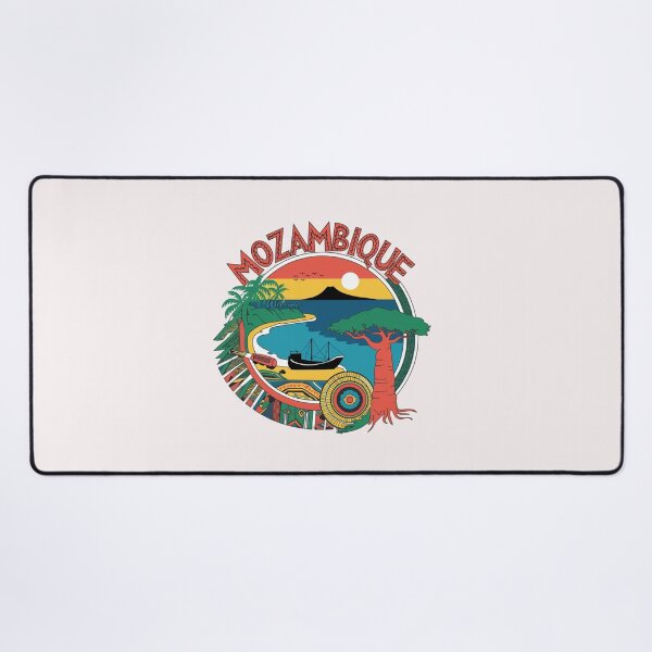 Item preview, Mozambique Welcomes Flag Map Maputo, Zambezi River designed and sold by AnimalsDH305.