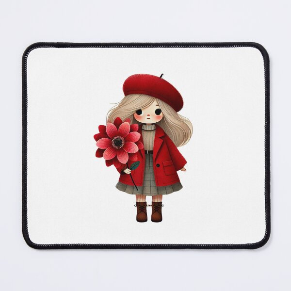 Item preview, Charming Girl in Red designed and sold by EllsLittleStore.