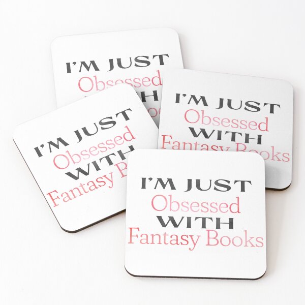 Item preview, I’m Just Obsessed With Fantasy Books in Pink Ombré – Stickers, T-Shirts & More designed and sold by Stickers by @molllyclare.