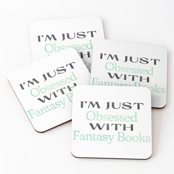 Item preview, I’m Just Obsessed With Fantasy Books in Green Ombré – Stickers, T-Shirts & More designed and sold by Stickers by @molllyclare.