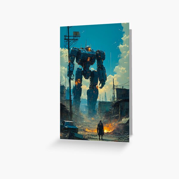 Item preview, Blue Mech designed and sold by AiFantasticArt.