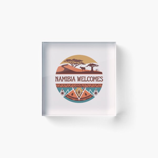 Item preview, Namibia Welcomes Flag Map Namib Desert, Sossusvlei designed and sold by AnimalsDH305.