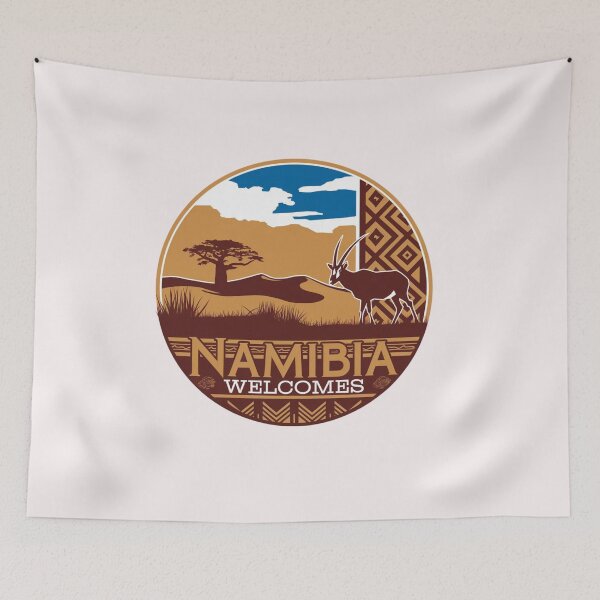 Item preview, Namibia Welcomes Flag Map Namib Desert, Sossusvlei designed and sold by AnimalsDH305.