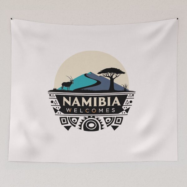 Item preview, Namibia Welcomes Flag Map Namib Desert, Sossusvlei designed and sold by AnimalsDH305.