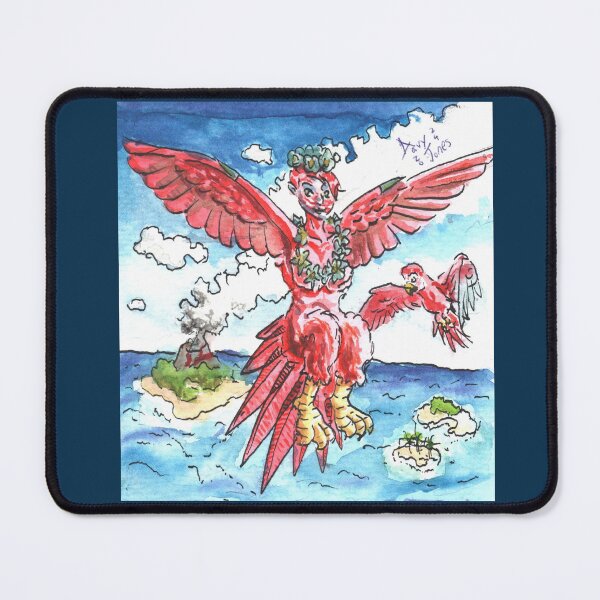 Item preview, Bird woman with unlei in tropical paradise designed and sold by DavyJonesD.