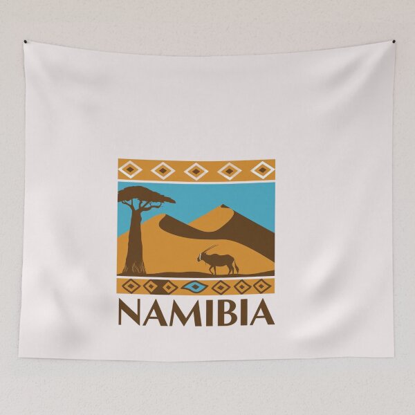 Item preview,  Namibia Welcomes Flag Map Namib Desert, Sossusvlei designed and sold by AnimalsDH305.