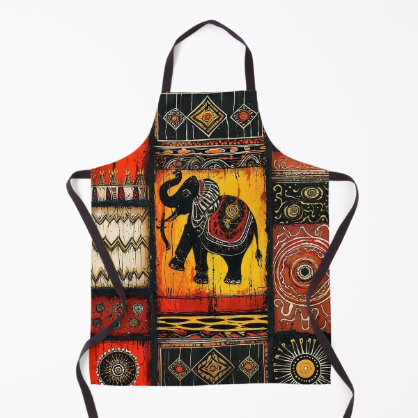 Item preview, Multicolored Elephant Tribal Painting designed and sold by Shopstract.