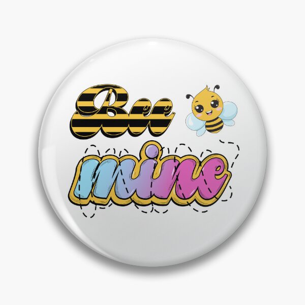 Item preview, Bee Mine - Cute Colorful Lettering Design designed and sold by SimonaArtDesign.
