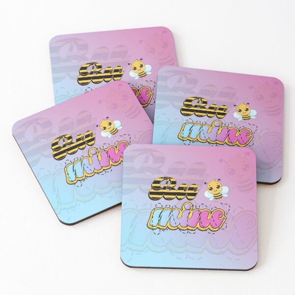 Item preview, Bee Mine - Cute Colorful Lettering Design designed and sold by SimonaArtDesign.