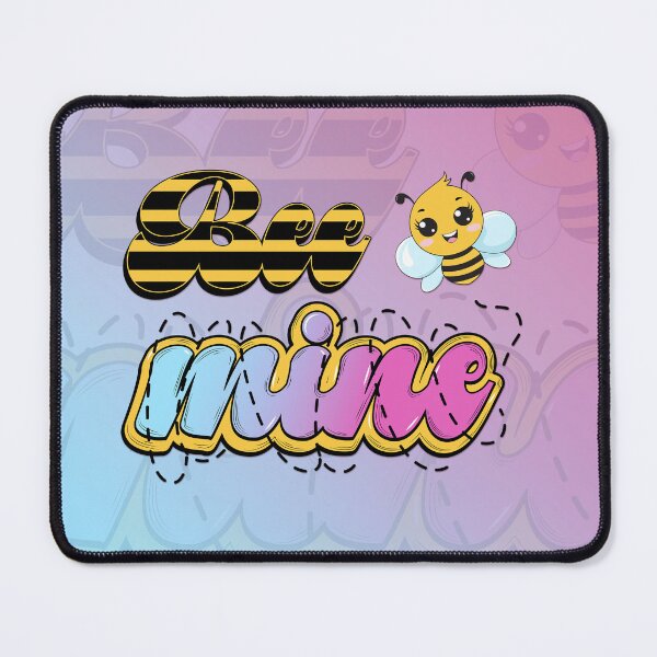 Item preview, Bee Mine - Cute Colorful Lettering Design designed and sold by SimonaArtDesign.