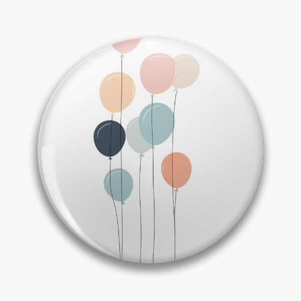 Item preview, Pastel balloons floating up designed and sold by anytka.