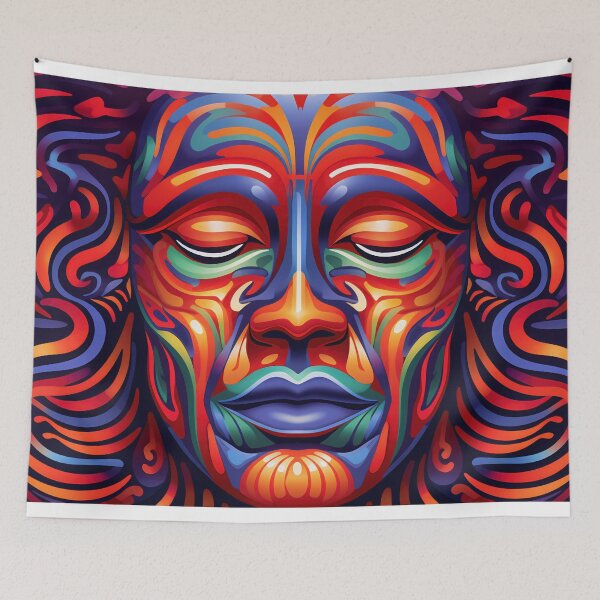 Item preview, Portrait of a man with colorful hair designed and sold by anytka.