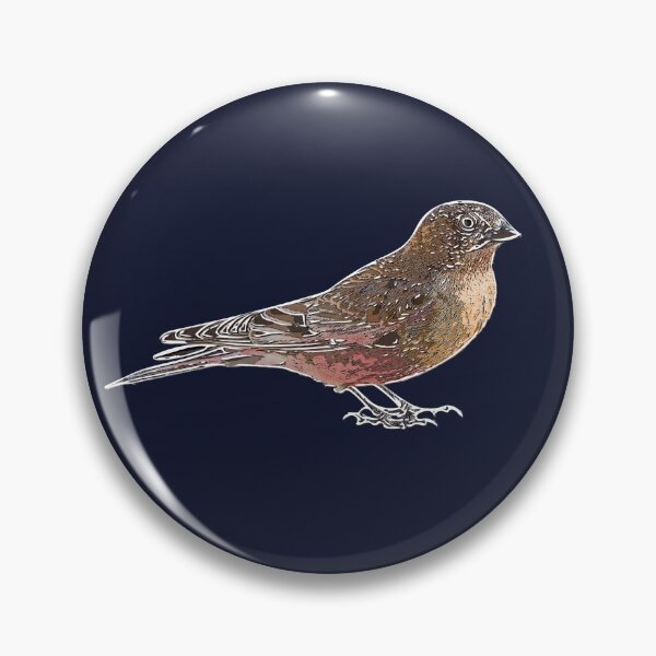 Item preview, Brown-capped Rosy-Finch White Alternate Design  designed and sold by designsasstultd.