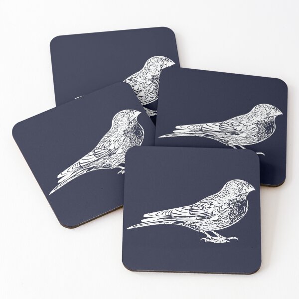 Item preview, Brown-capped Rosy-Finch White Design  designed and sold by designsasstultd.