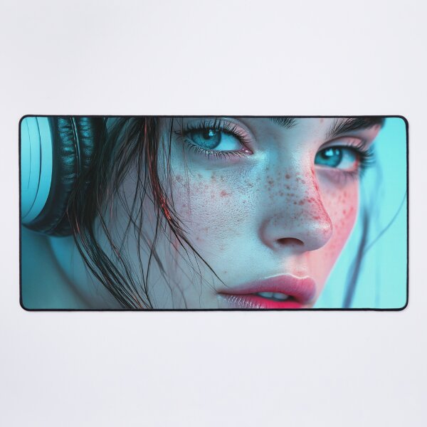 Item preview, Young woman in headphones designed and sold by anytka.