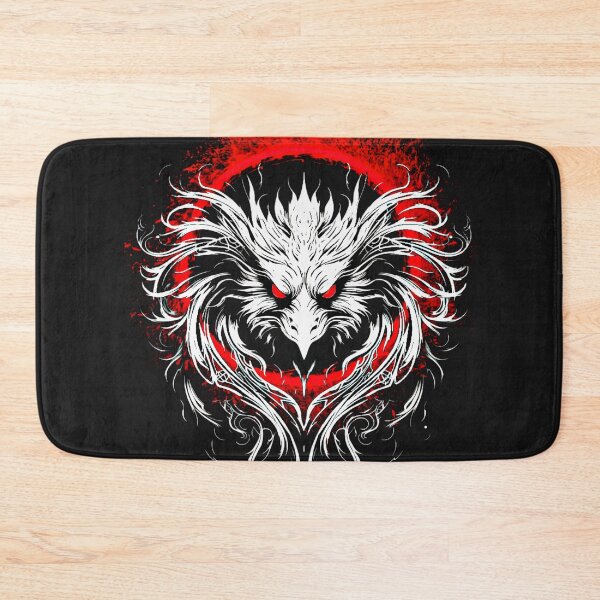 Item preview, Tengu mask on fire circle designed and sold by clarazen.