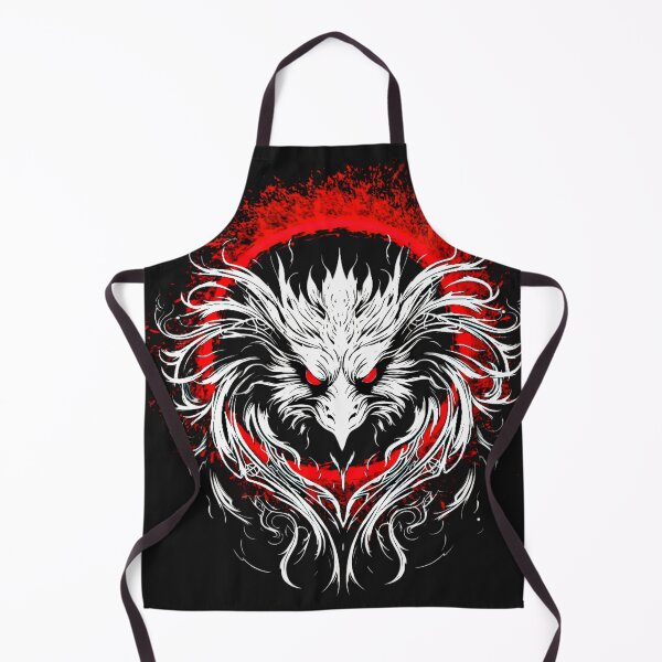Item preview, Tengu mask on fire circle designed and sold by clarazen.
