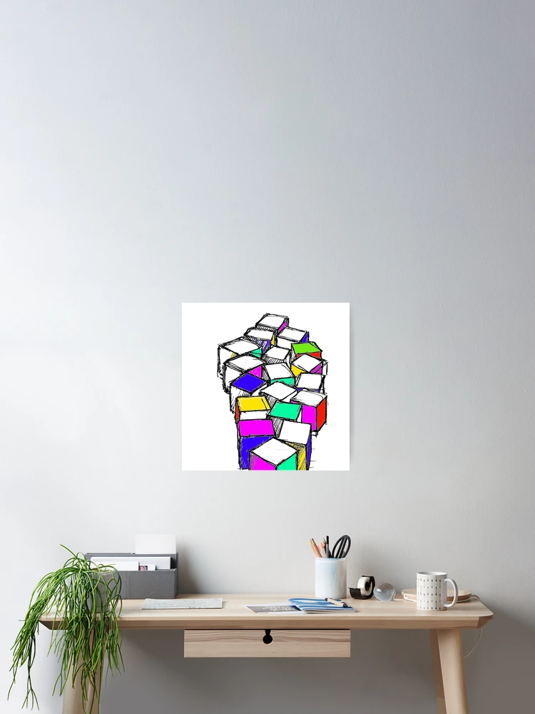 Thumbnail 2 of 3, Poster, Cubes :) designed and sold by Raffgallery.