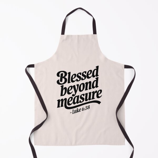 Item preview, Blessed Beyond Measure Luke 6:38 | Calligraphy Bible Verses Christian Faith Inspirational Design designed and sold by  KnitLuv.