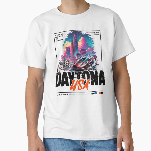 Aperçu de l'œuvre Daytona États-Unis créée et vendue par Tee-Craftify.
