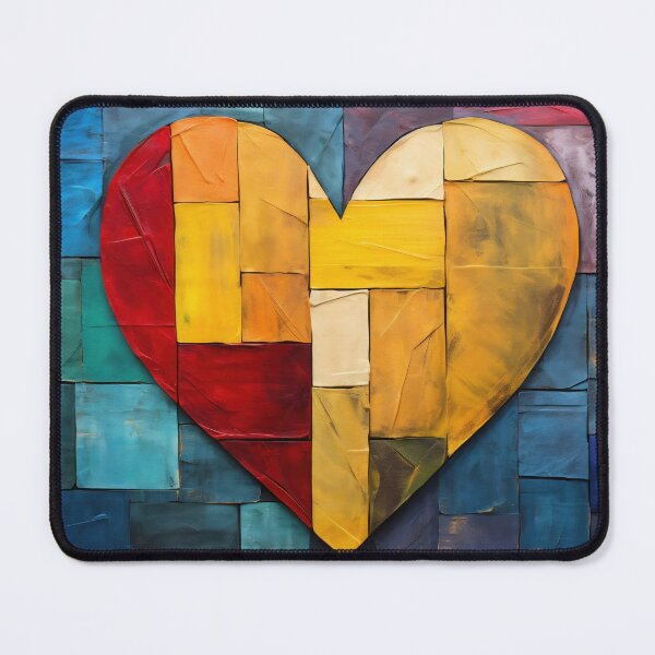 Item preview, Patchwork Heart on Textured Wooden Panels designed and sold by anytka.